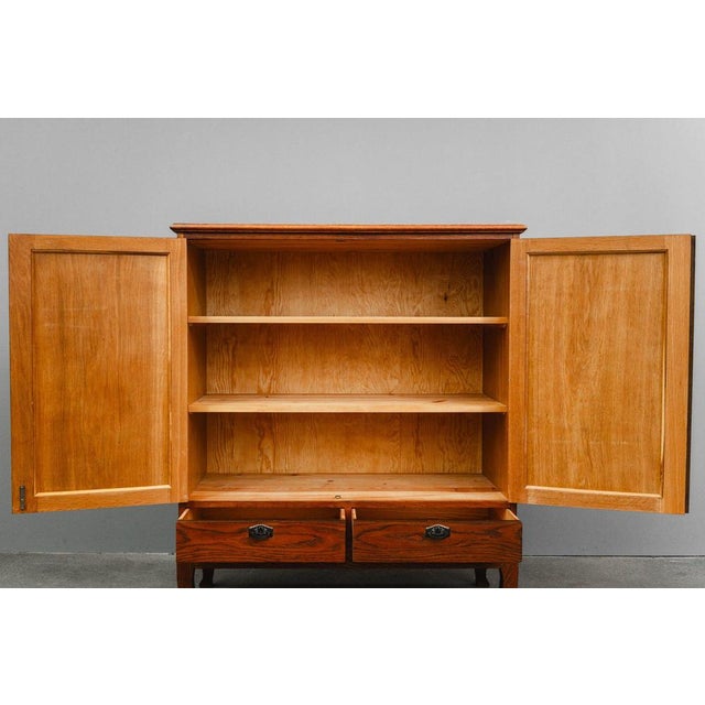 Art Nouveau Cabinet in Oak For Sale - Image 11 of 17