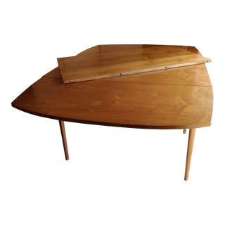 1970s Vintage Mid Century Drop Leaf Dining Table For Sale
