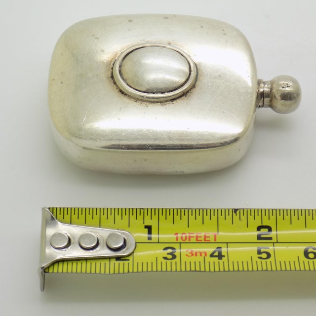 Vintage Italian Handmade Genuine Silver Perfume Bottle, 1960s For Sale - Image 11 of 12