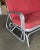 Mid-Century Modern Aluminum Patio/Outdoor Sled Base Rocking Slinder Loveseat Sofa For Sale - Image 3 of 5