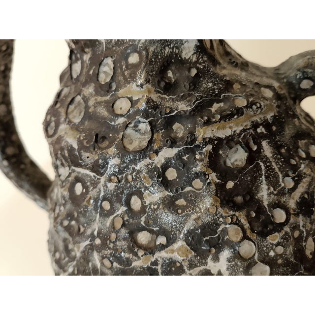 Mid-Century Modern Mid-Century Brutalist Ceramic Vase, 1960s-1970s For Sale - Image 3 of 9