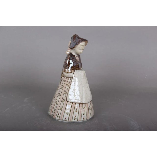1960s Model Girl 205/5 JC Earthenware Ceramic by Gudrun Meedom for Bing & Grondahl, 1960s For Sale - Image 5 of 7