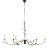 Julie Neill for Visual Comfort Signature Iberia Large Chandelier in Antique Bronze Leaf For Sale