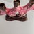 1960s Brutalist Style Pink and Brown Ceramic Drip Glaze Candelabra from Vallauris, 1960s For Sale - Image 5 of 10