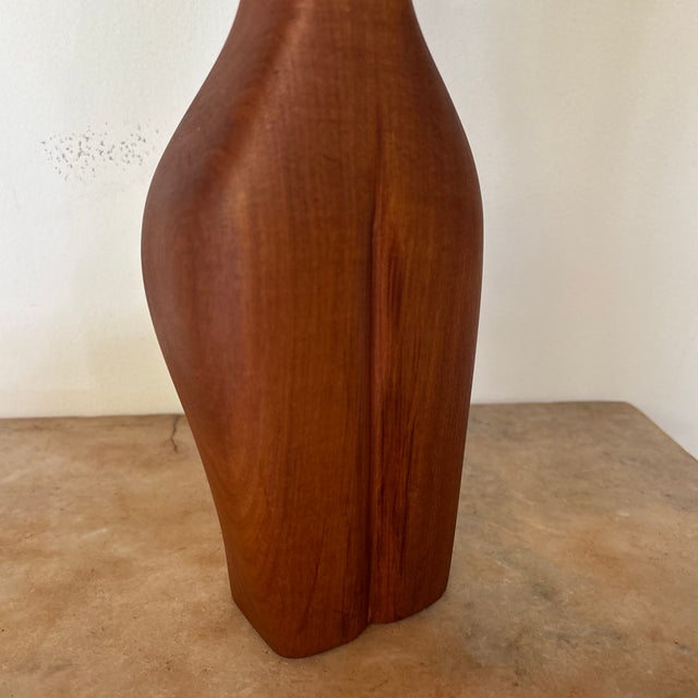 Danish Modern Figural Teak Carved Sculpture For Sale - Image 10 of 11