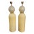 Large Murano Cream Cone Form Lamps - a Pair For Sale