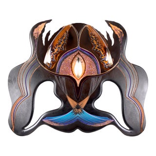 1980s Scarab Totem Abstract New Age Surreal Sculpture by Mickey Kane For Sale