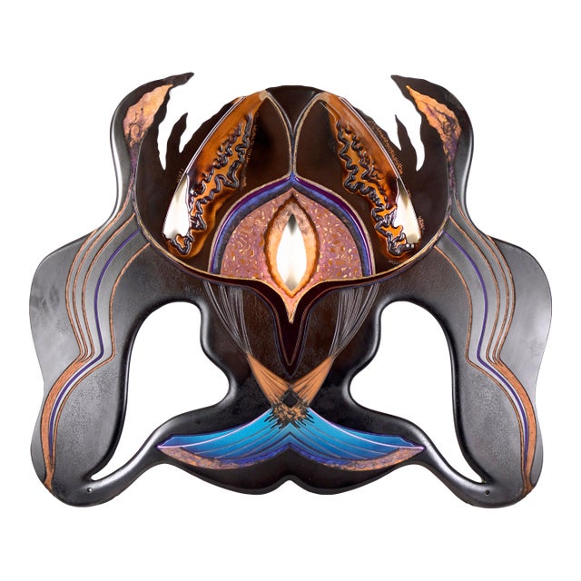 1980s Scarab Totem Abstract New Age Surreal Sculpture by Mickey Kane For Sale