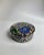 Late 20th Century hand painted Two Piece Covered Glazed Ceramic Vanity Box by Sophia. Featuring a circular high gloss...