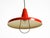 Mid-Century Modern Italian Red Aluminum Pendant Lamp, 1950 For Sale - Image 6 of 18