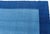 Serene Mid-Century Dhurrie Blue With Navy Blue Flatweave Cotton Rug For Sale - Image 4 of 8