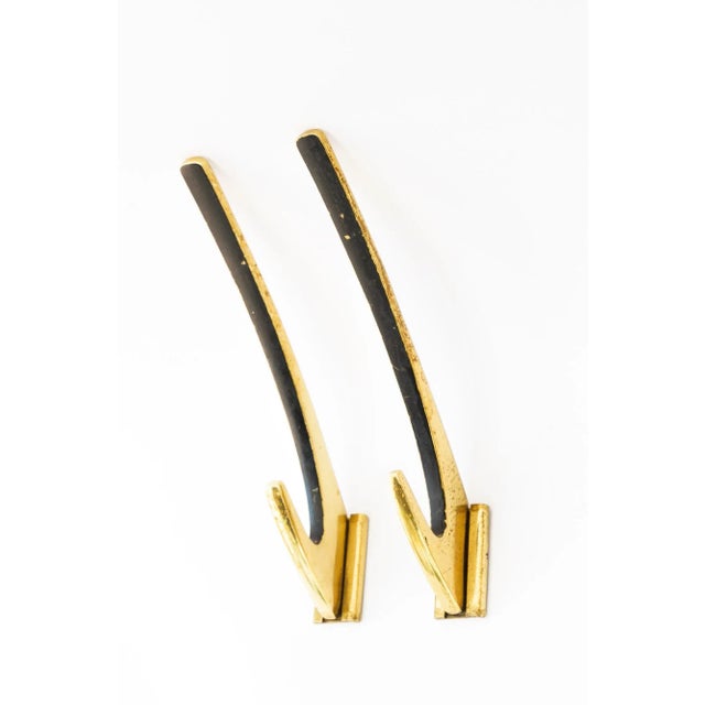 Mid-Century Modern Vintage Hooks, 1950s, Set of 2 For Sale - Image 3 of 6