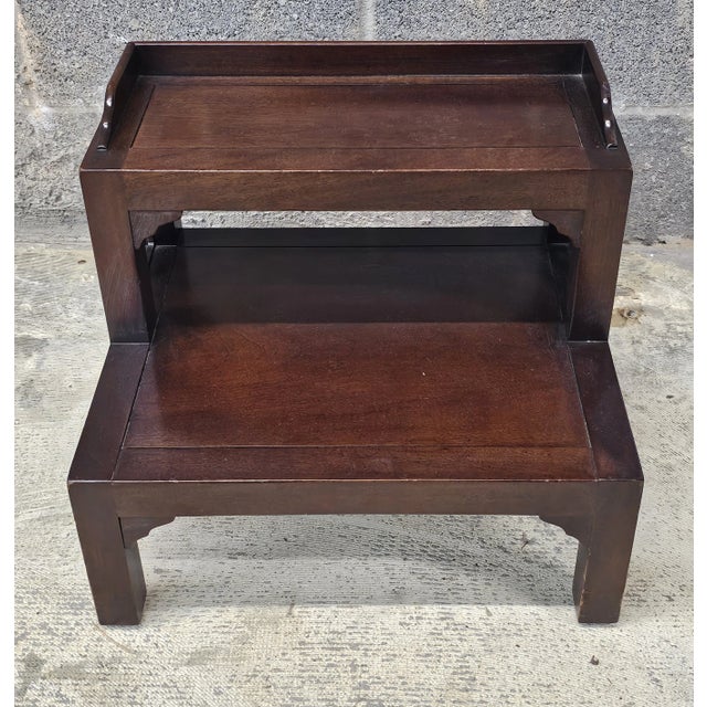 Mid-Century Stained Mahogany Bed Step For Sale In Washington DC - Image 6 of 6