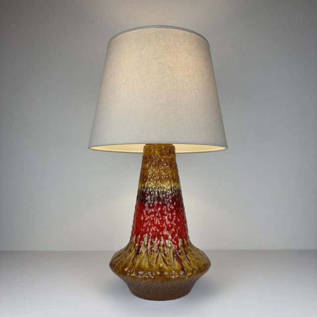 Vintage Ceramic Table Lamp Lava from Kil Liboje, Former Yugoslavia, 1960s For Sale - Image 9 of 18