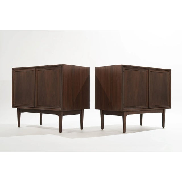 Mid-Century Modern Set of Walnut Cabinets by Kipp Stewart, C. 1950s For Sale - Image 3 of 12