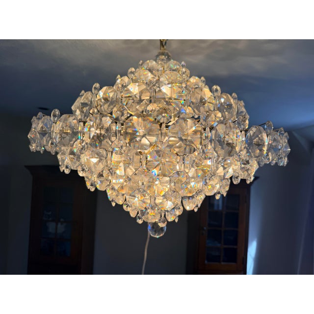 Vintage Swarovski Baronet 12 Light Chandelier by Schonbek For Sale In Pittsburgh - Image 6 of 10