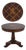 Maitland Smith Round Inlaid Accent Table For Sale