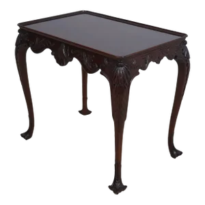 Kindel Irish Georgian Collection Carved Mahogany Tea Table