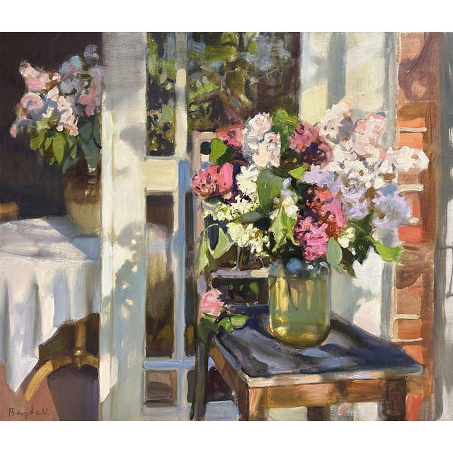 Valery Baida, Lilac Time, Oil on Canvas, 2022 For Sale - Image 4 of 4