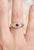 Elevate your jewelry collection with this refined gemstone signet ring. Expertly crafted in 18K gold plating over 925...