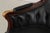 Francesco Molon Black Tufted Leather Swivel Arm Chair For Sale - Image 11 of 18