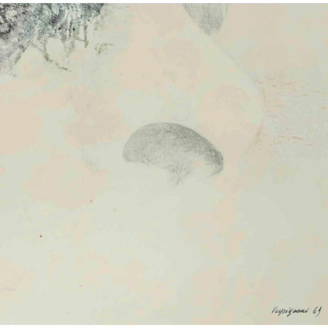 The Face is a phototype print reproducing drawing by Renzo Vespignani of the 1960s Signed on the plate lower right. The...