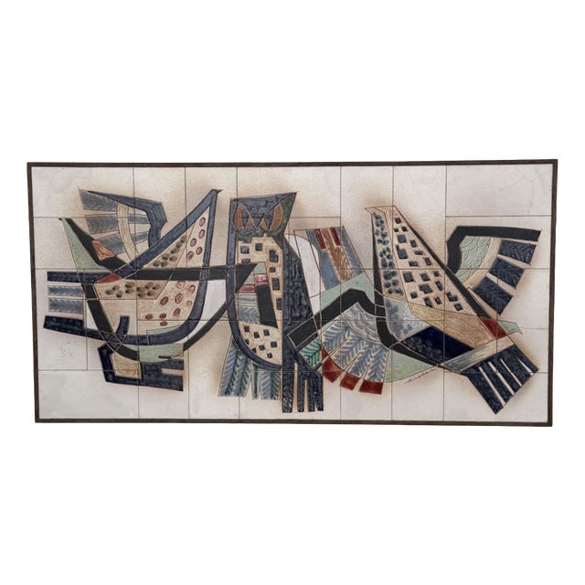 Modern Ceramic Wall Panel by Sinclair for Belform, 1950 For Sale