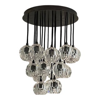 Restoration Hardware Boule De Cristal Cluster Pendant Chandelier For Sale