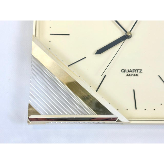 1980s Japanese Postmodern Citizen Wall Clock, 1980s For Sale - Image 5 of 8