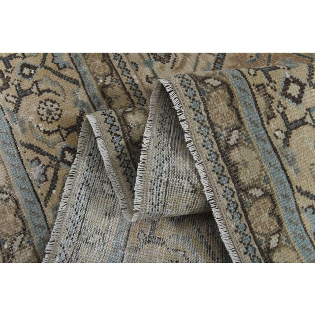 1970s 1970s Vintage Persian Handmade Wool Cotton Orange Area Rug For Sale - Image 5 of 11