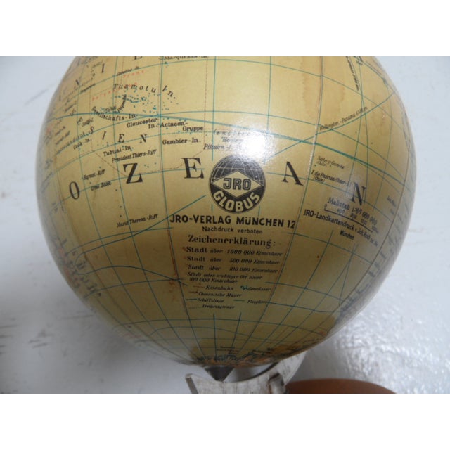 Wood Vintage Table Globe, 1950s For Sale - Image 7 of 10