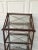 Brown Vintage Iron & Glass Étagère Display Shelf For Sale - Image 8 of 12