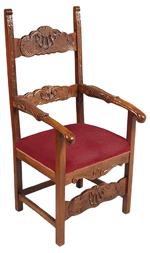19th Century Hand Carved Walnut Ecclesiastical Throne Chair