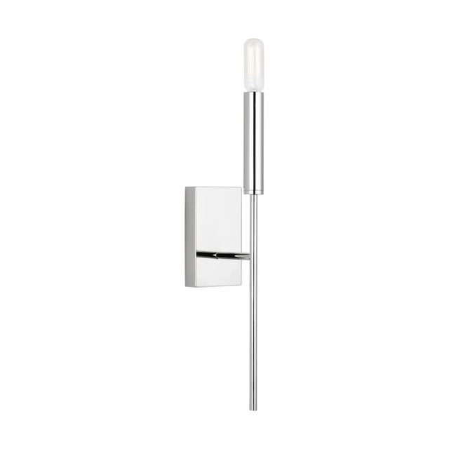 The Brianna one light wall sconce by Ellen DeGeneres in Polished Nickel offers shadow-free lighting in your powder room,...