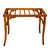 This early 20th-century bentwood luggage rack features a rectangular slatted top supported by four slender, gently splayed...