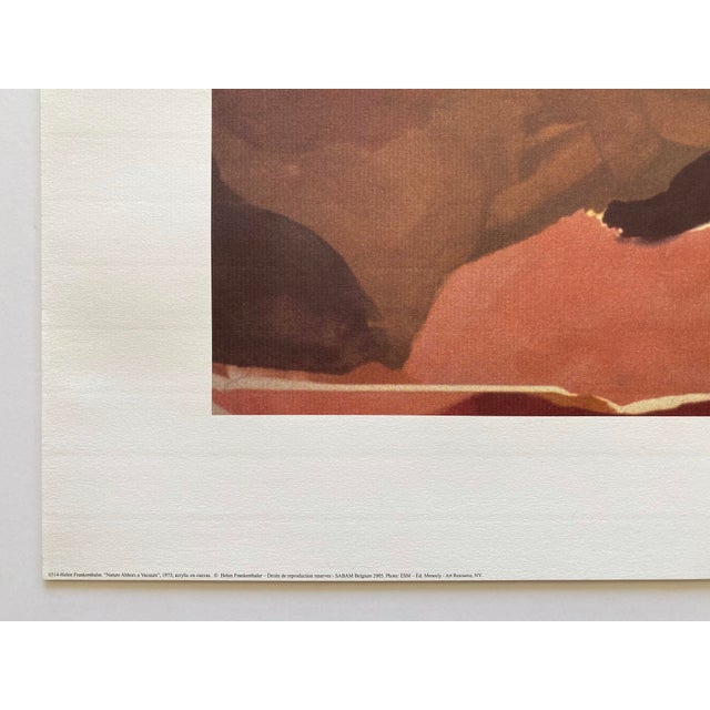 Helen Frankenthaler Abstract Expressionist Fine Art Lithograph Print " Nature Abhors a Vacuum " 1973 For Sale - Image 9 of 12