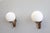 Gold Four Wall Lights Model B464 by Sergio Asti for Candle, 1968, Set of 2 For Sale - Image 8 of 18