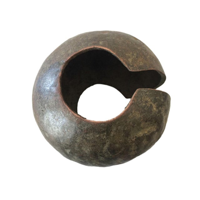 Metal Old African Lg Mbole Anklet Bracelet Trade Currency 8.25" Diameter For Sale - Image 7 of 9