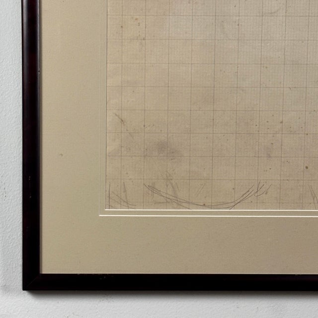 Stanley Spencer - Two Figures on Grid Paper, Estate Stamped (C. 1939, Pencil on Paper) For Sale - Image 4 of 6