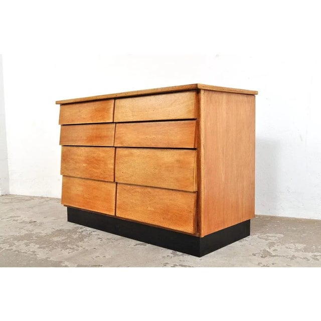 Mid-Century Modern Vintage Chest of Drawers in Beech, 1950s For Sale - Image 3 of 11