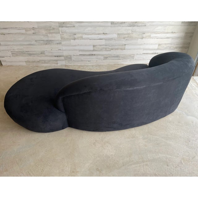 Black Sculptural Vintage Cloud Sofa For Sale - Image 8 of 13