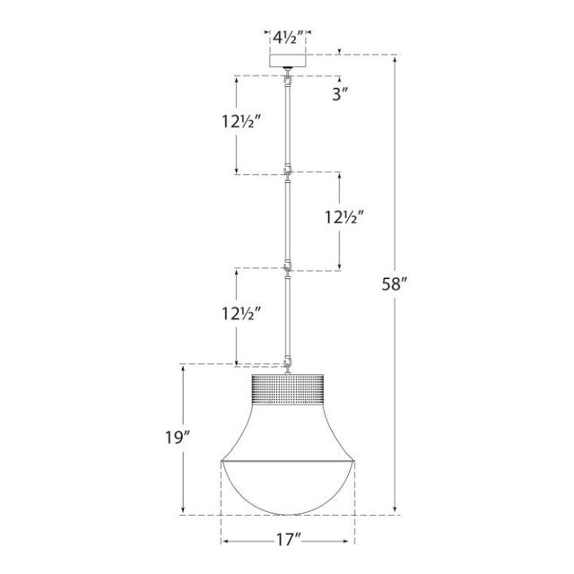Modern Kelly Wearstler for Visual Comfort Signature Precision Large Pendant in Polished Nickel with White Glass For Sale - Image 3 of 3