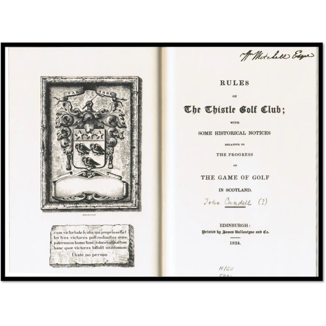 1983 Rules of the Thistle Golf Club and a Few Rambling Remarks on Golf: 2 Volumes For Sale - Image 9 of 9