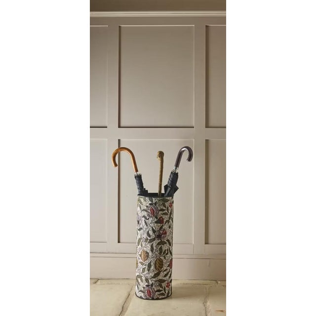 An exquisite addition to any setting, this stylish umbrella stand is constructed from durable metal and covered in Hines'...