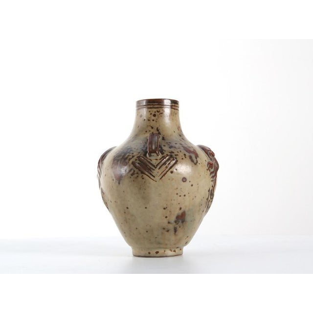 Royal Copenhagen Scandinavian Ceramic Vase by Jais Nielsen for Royal Copenhagen, 1949 For Sale - Image 4 of 9