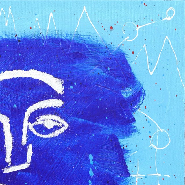 Figurative "Welcoming II" Contemporary Street Art Inspired Mixed-Media Painting by Soren Grau For Sale - Image 3 of 9