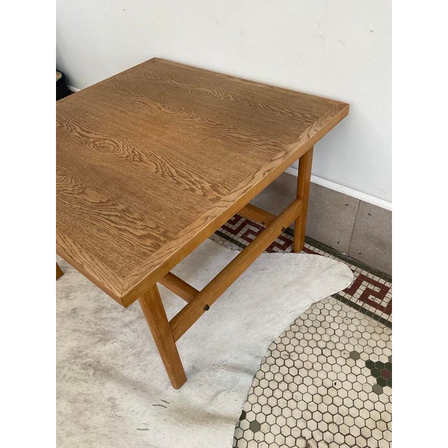Borge Mogensen (Attr.) for FDB Mobler Danish Oak Side Table 1965 For Sale In Raleigh - Image 6 of 13