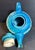 Blue 1980s Blue Drip Glazed Stoneware Studio Pottery Teapot For Sale - Image 8 of 9