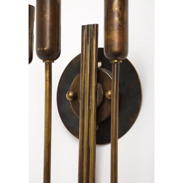 1940s Italian Brass Wall Light For Sale In New York - Image 6 of 16