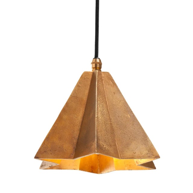 Contemporary Raffaele Star-Shaped Wall Bracket Light in Sand Cast Brass by Fred&Juul For Sale - Image 3 of 6